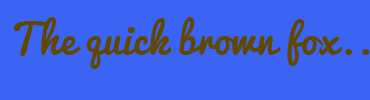 Image with Font Color 604800 and Background Color 3C64F4